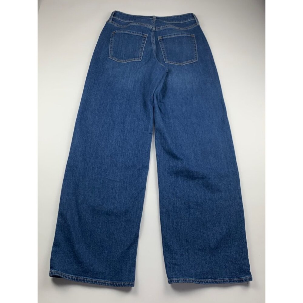 Old Navy New Moon Blue Denim WOW High Rise Wide Leg Jeans 2 - Picture 5 of 6